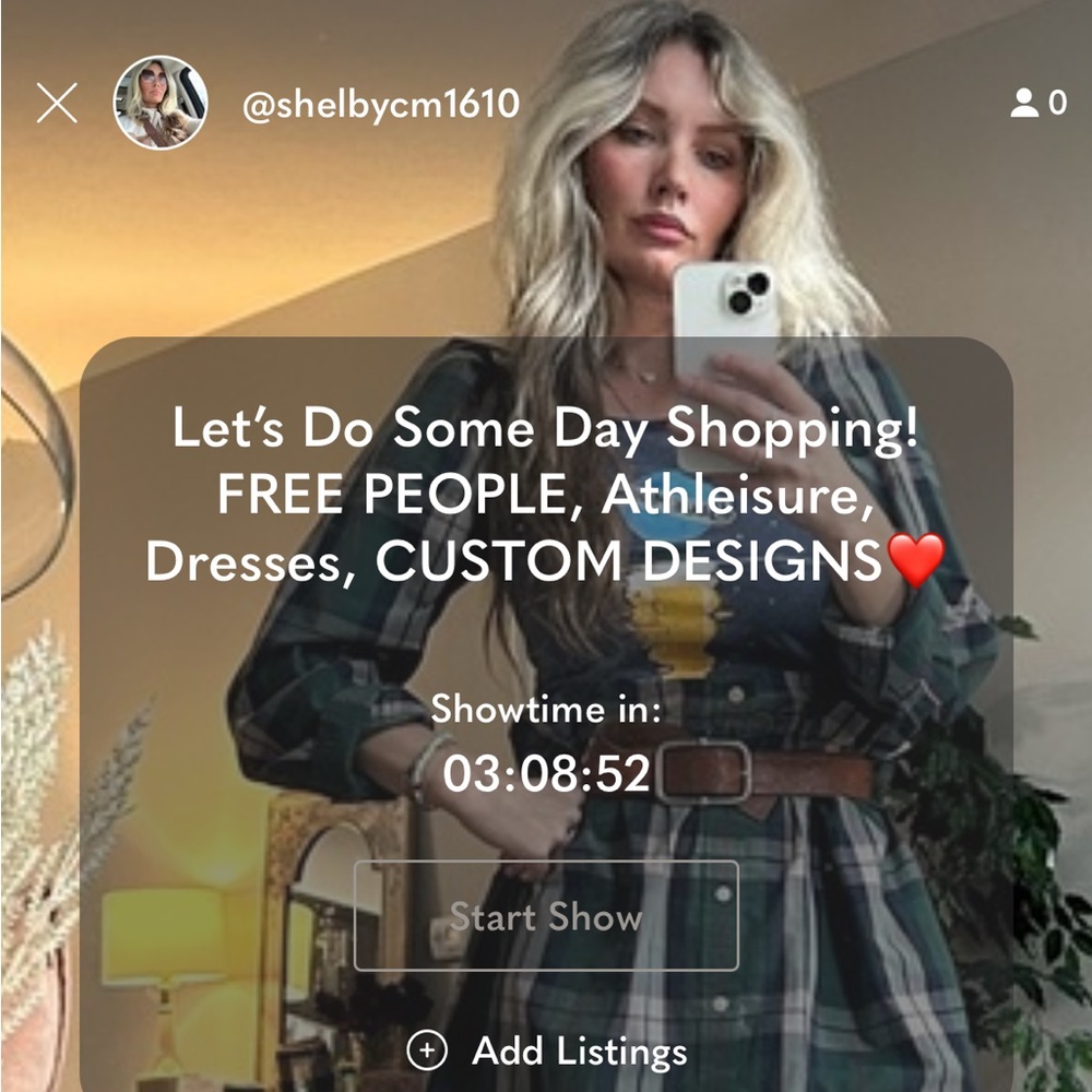 1pm EST LIVE SHOW! Free people , athletic wear, summer dress and custom design❤️